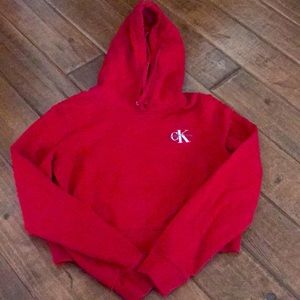 Calvin Klein crop top hoodie